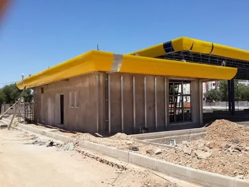 Mûr Rideau Alucobond Habillage Intér Et Extérieur Menuiseries PVC Aluminium Travaux De Fer