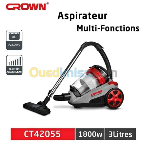 Aspirateur CROWN 1800w original Aspirateur Produit original 3L
