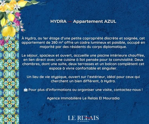 Location Appartement F3 Alger Hydra