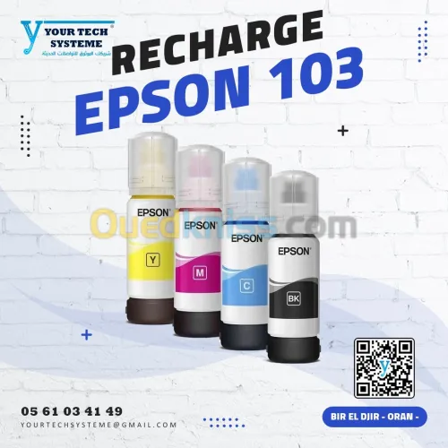 RECHARGE ENCRE EPSON 103 PACK
