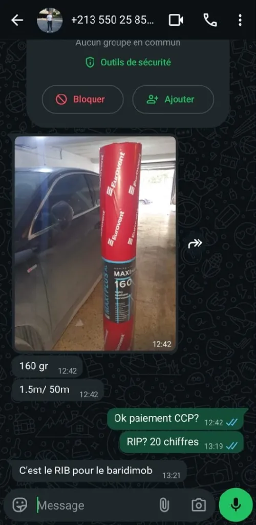 Ecran de sous toiture 160gr