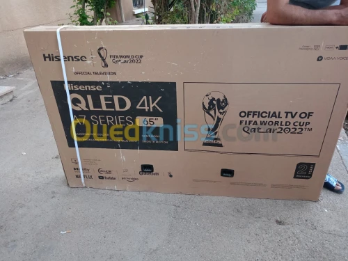 Télévision Hisense 65 p Jdid TV QLED 4K | Pied central 65 Série A7GQ