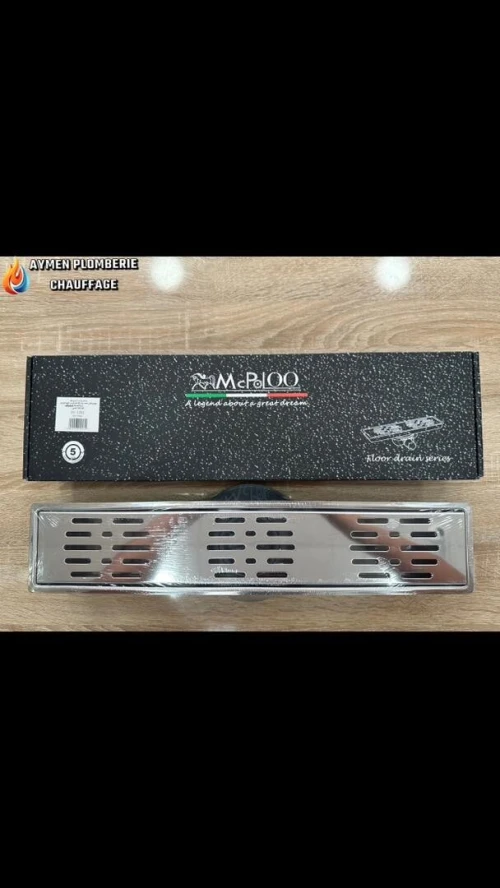 CANIVEAU DE DOUCHE INOX 50X10 MC POLO