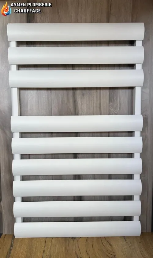 SECHE LINGE ALUMINIUM MEZZALUNA 800/450 BLANC