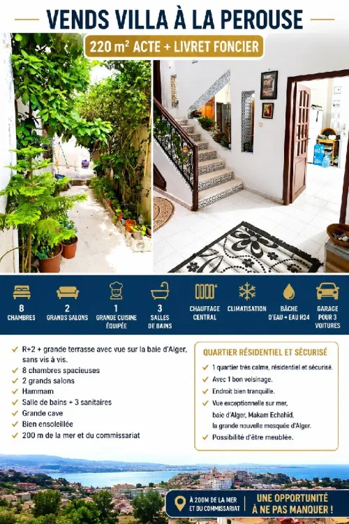 Vente Villa Alger Alger centre