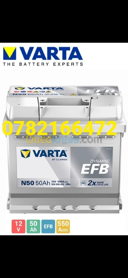 Batterie EFB VARTA 50ah start stop