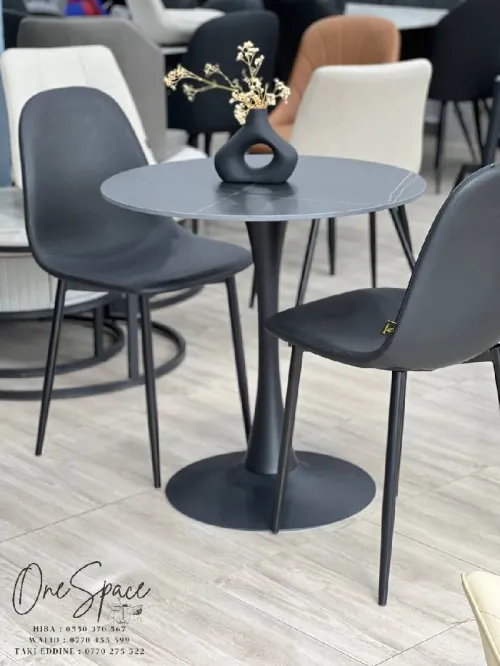Table Bistrot Ronde Design Pied Central Moderne pour Café & Restaurant
