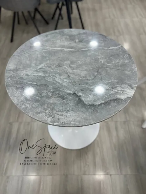 Table Bistrot Ronde Design Pied Central Moderne pour Café & Restaurant