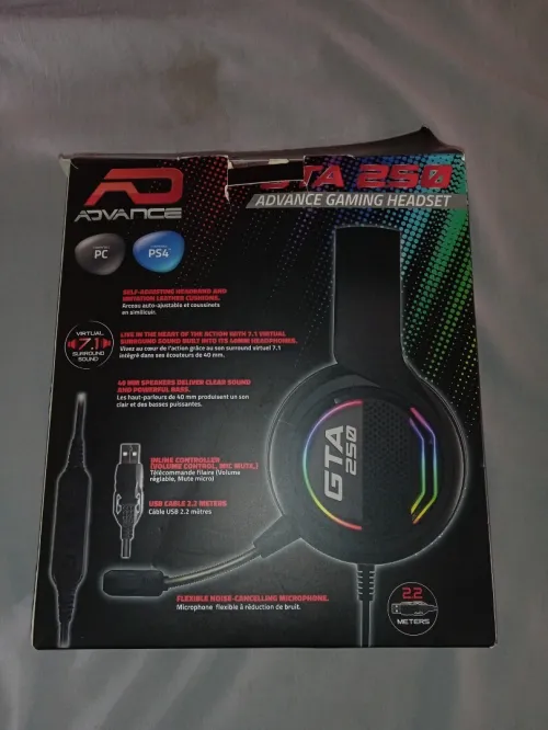 casque gaming usb+ mic pour pc