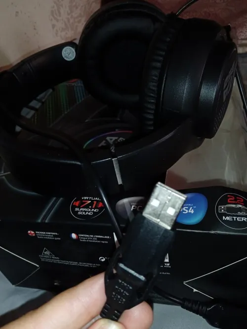 casque gaming usb+ mic pour pc