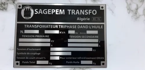 Plaque signalétique 