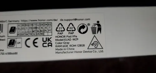 honor pad x9a année 2025 🇫🇷