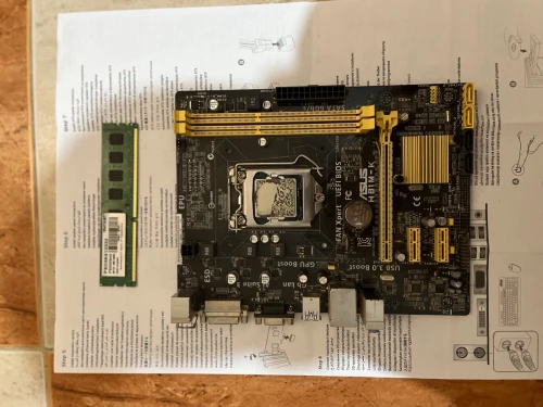 Carte mère Asus h81m-k avec processeur et ram