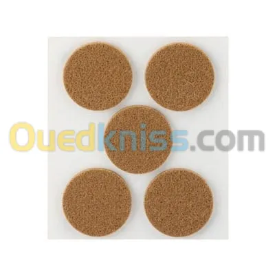 FEUTRE ADHÉSIF SYNTHÉTIQUE DIA 34X3mm BLANC ET MARON INOFIX ART: 4079-2-4 + {1 BLISTER 5pcs}
