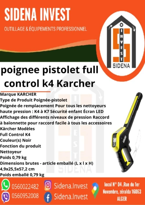 poingnee pistolet full control k4 KARCHER
