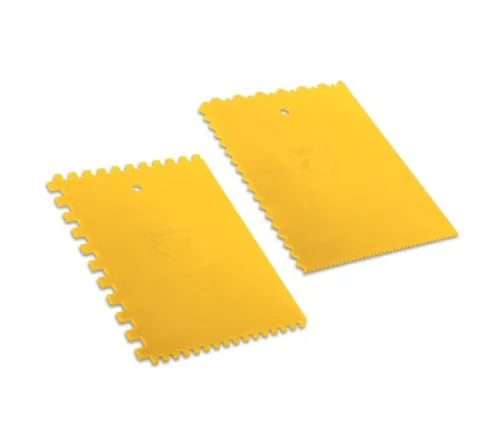 Truelle Plastique Jaune Dents V DEKOR