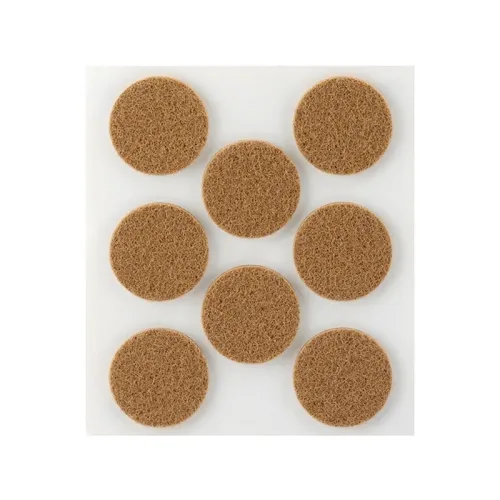 TAMPONS FEUTRE ADHÉSIFS SYNTHÉTIQUES 27X3mm BLANC et MARRON  INOFIX ART: 4073-2-4 + {1 BLISTER 8pc}