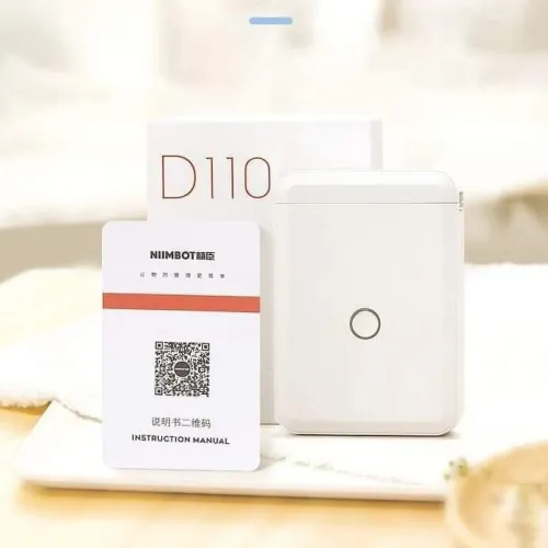 طابعة NIIMBOT D110 - طابعة الملصقات المحمولة حرارية بلوتوث  