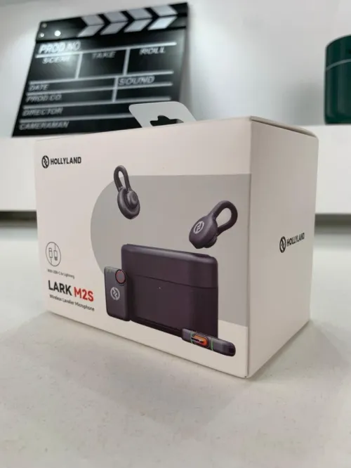  Microphone cravate sans fil Hollyland Lark M2S Combo récepteur caméra + récepteur USB-C + câble Li