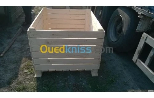 Fabrication caisse en bois et palax