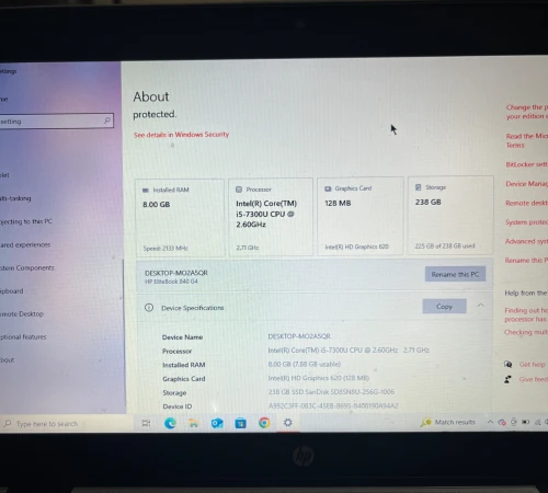 Hp Elite Book i5 7eme g
