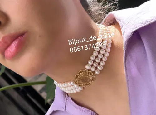 Ras de cou en véritable perles de culture joher hor 