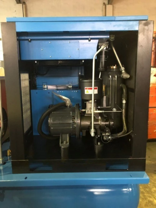Compresseur à vis 15kW, 20HP, 16 bars Intégré avec groupe vis, réservoir, sécheur, 04 filtres