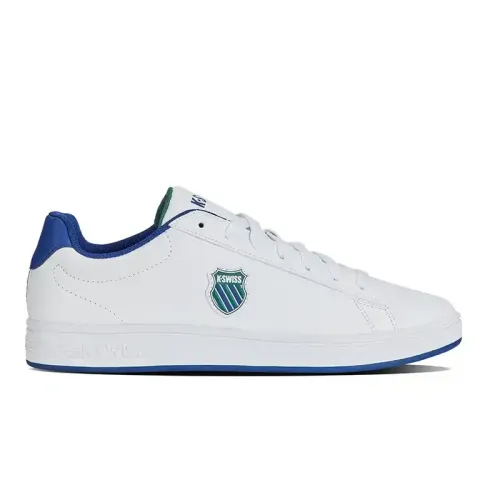 Court Shield Wht/Antqgrn/Bluqrtz M