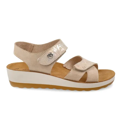 Leather Woman Sandal Beige