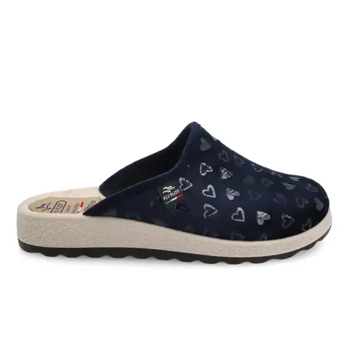 Cloth Woman Slipper Blue