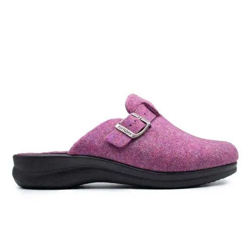 Cloth Woman Slipper Darh Fuchsia