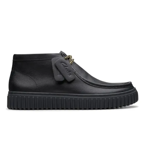 Torhill Hi Black Leather