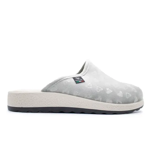 Cloth Woman Slipper Light Grey
