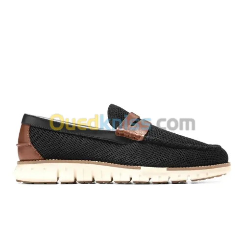 Zerogrand Remastered Stitchlite Loafers Black  Brit Tan   Ivory