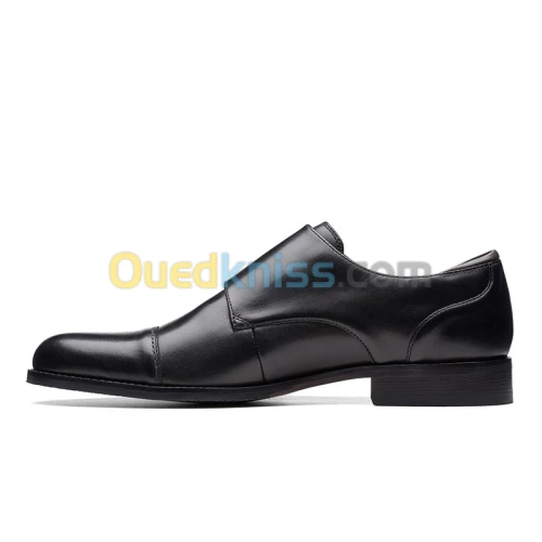 Clarks CraftArlo Monk Black Leather