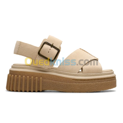 CLARKS Evamar Wish Ecru Suede