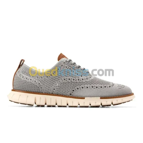 Zerogrand Remastered Stitchlite Wingtip Ch Sea Stone   Pecan   Ivory