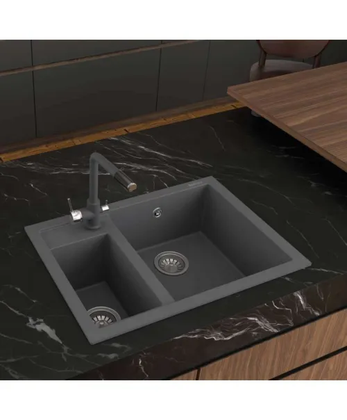 Évier de cuisine en granit (Quartz)