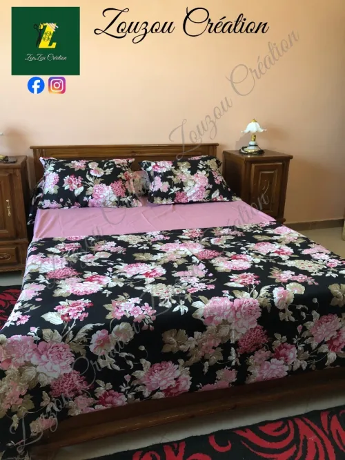 Parure de lit 2 places  Qualité supérieure  طقم أفرشة سرير مزدوج بجودة عالية