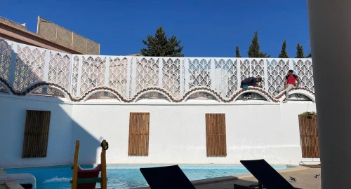Bris vue extérieur et pergola 