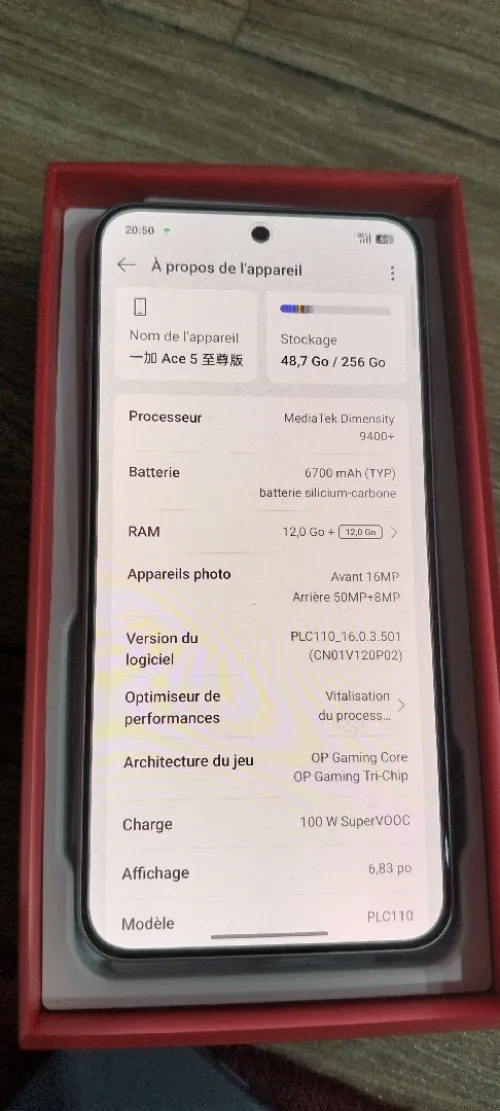 One plus Ace5 pro PLC110