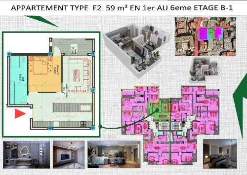 Vente Appartement F2 Alger Cheraga
