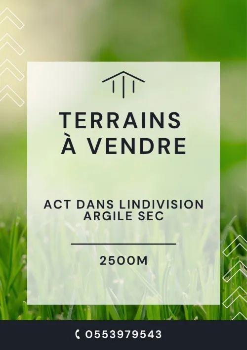 Vente Terrain Boumerdès Ouled moussa