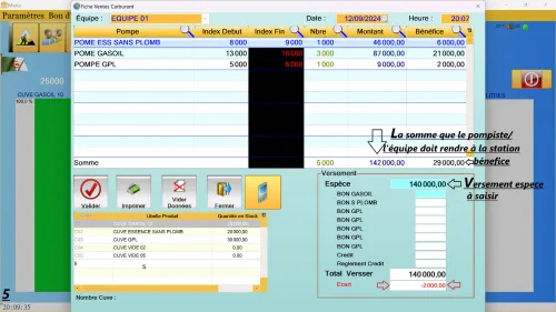 LOGICIEL POUR GESTION D'UNE STATION SERVICE 