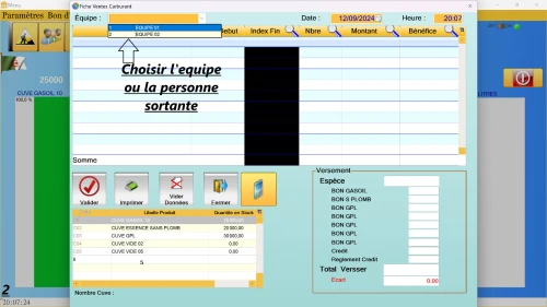 LOGICIEL POUR GESTION D'UNE STATION SERVICE 