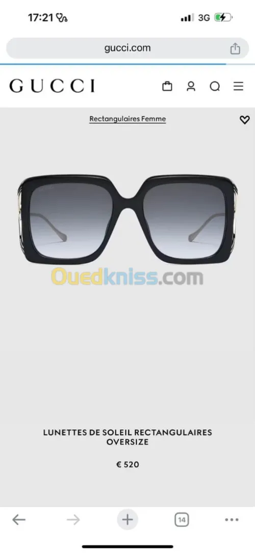 Lunettes Gucci originales 