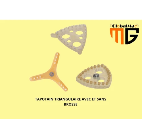 TAPOTAINS DE PLANSICHTER EN  COTON ET  / TAPOTAIN EN PLASTIQUE TRIANGULAIRE 