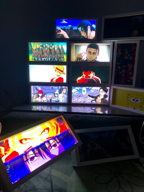 cadre en backlight anime pour decoration