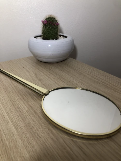 Miroir à Main Vintage Rétro (Style Ancien)