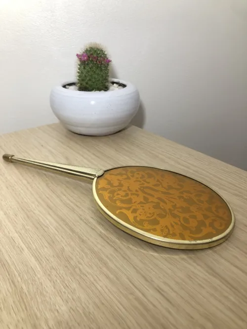 Miroir à Main Vintage Rétro (Style Ancien)